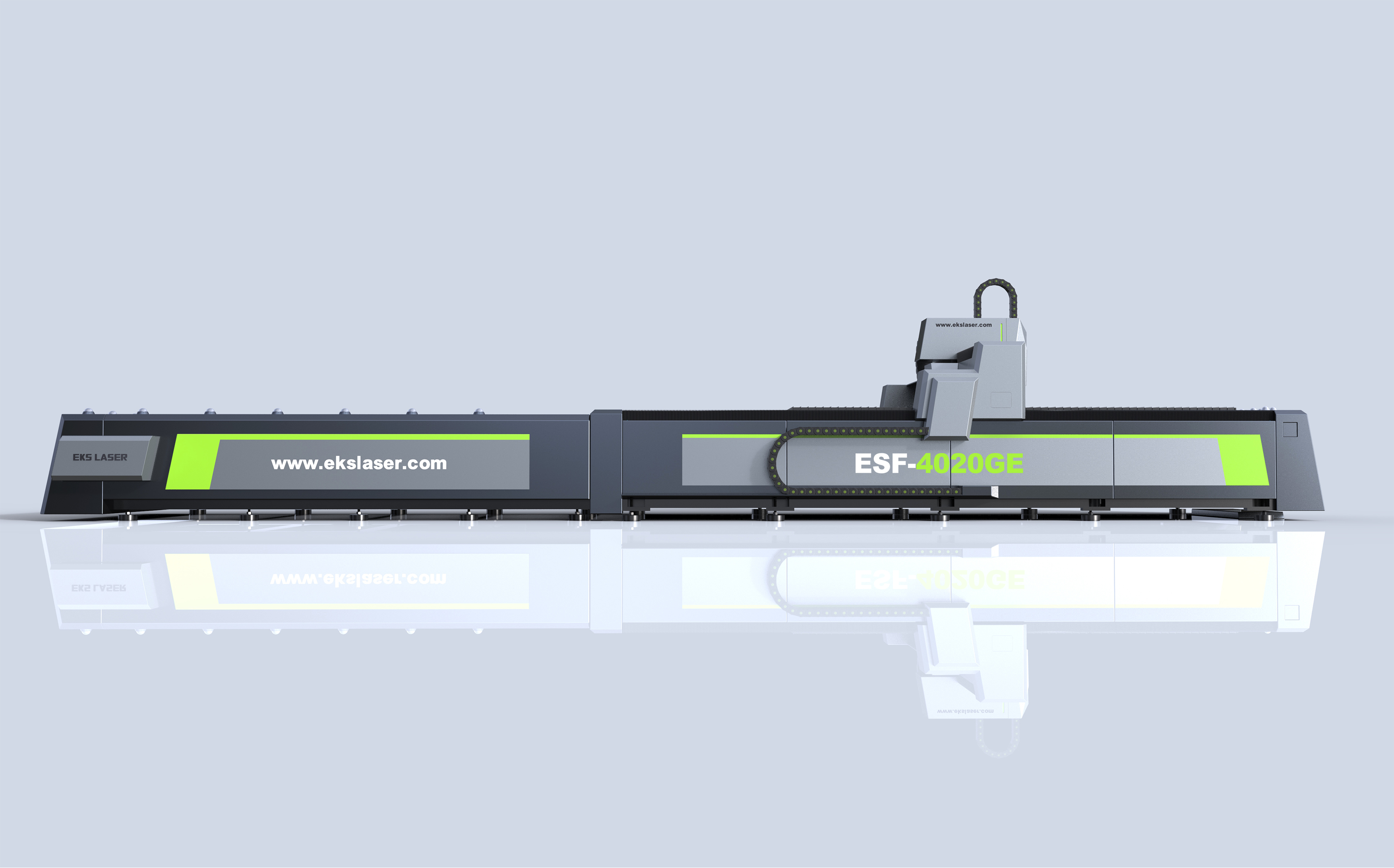 Professional double-platform laser cutting machine for aluminum alloy processing