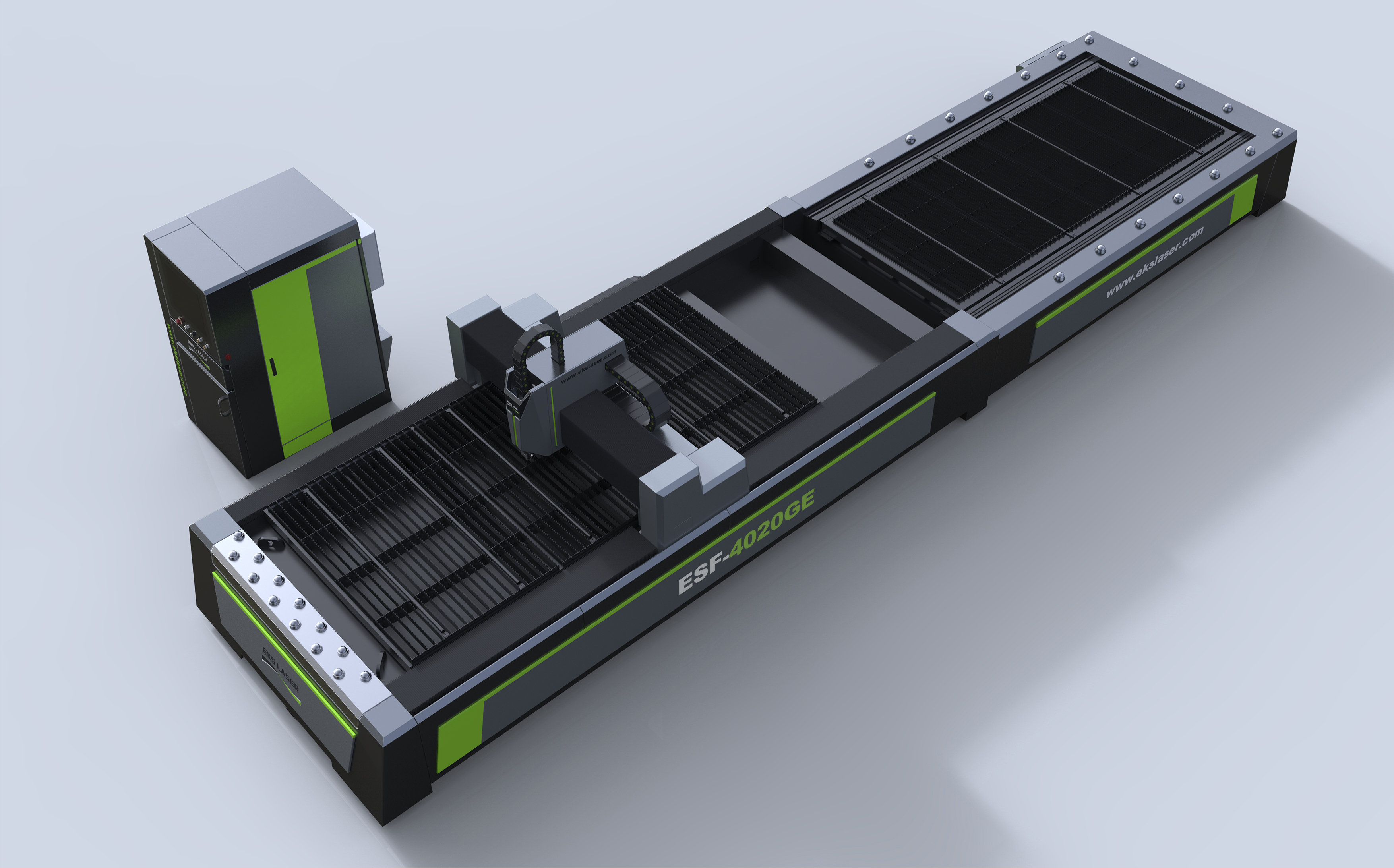 Professional double-platform laser cutting machine for aluminum alloy processing