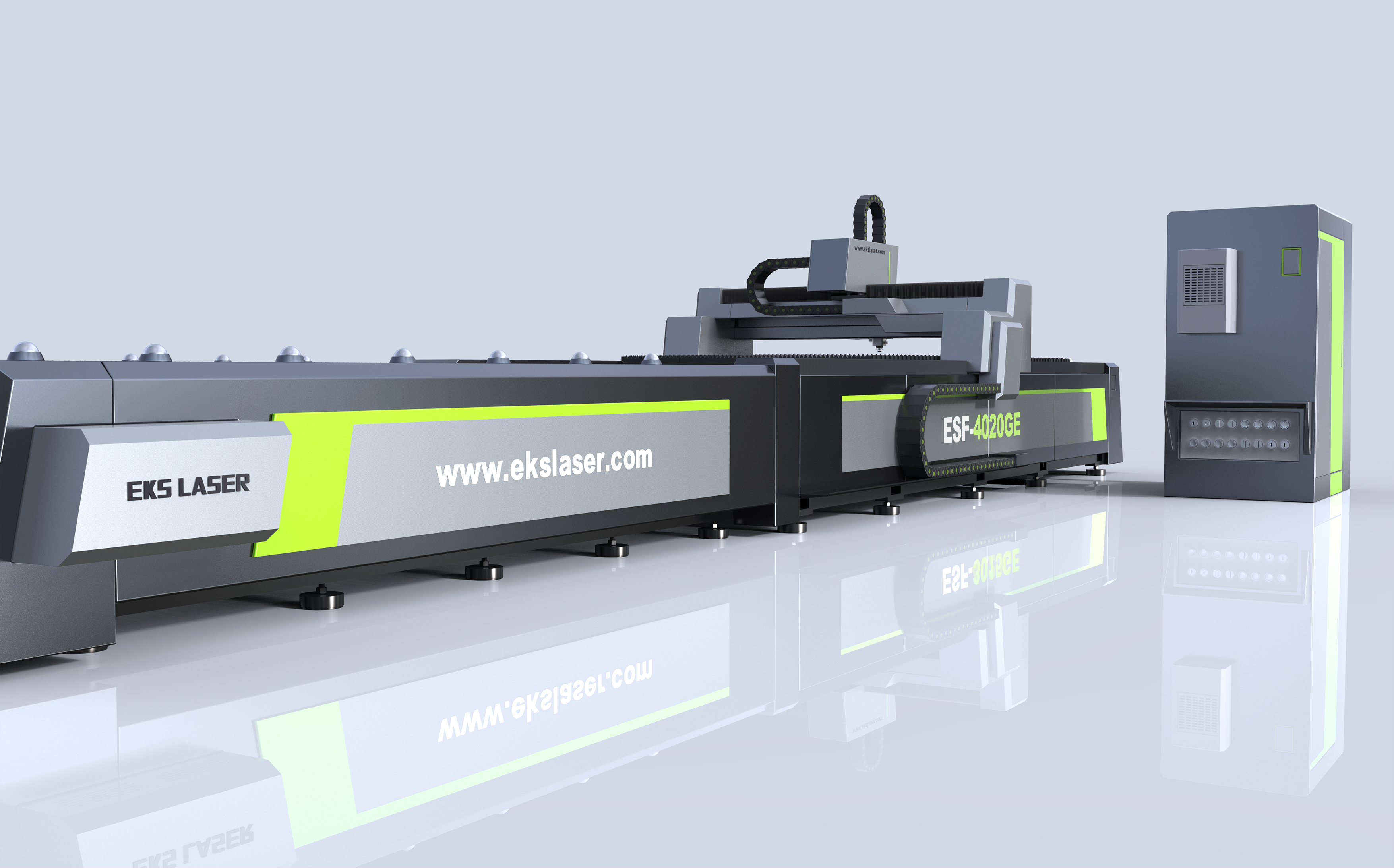 Professional double-platform laser cutting machine for aluminum alloy processing